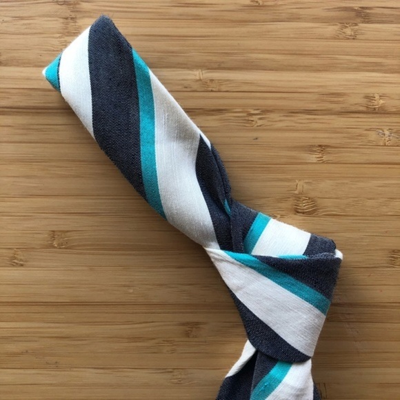 Peter Millar Silk Tie In Cream And Light Blue - Picture 6 of 8